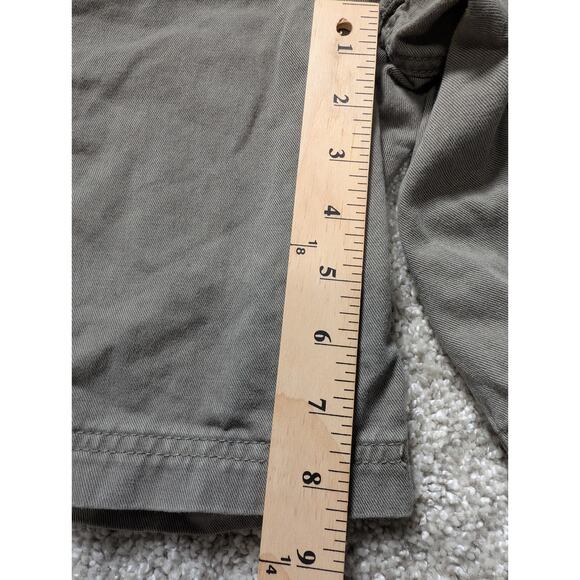 Eddie Bauer Cargo Shorts Mens 42 Green 5 Pocket Relaxed Fit Solid Baggy - Picture 3 of 5